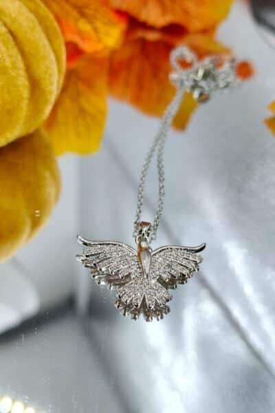 Celebrytka srebrny ptak