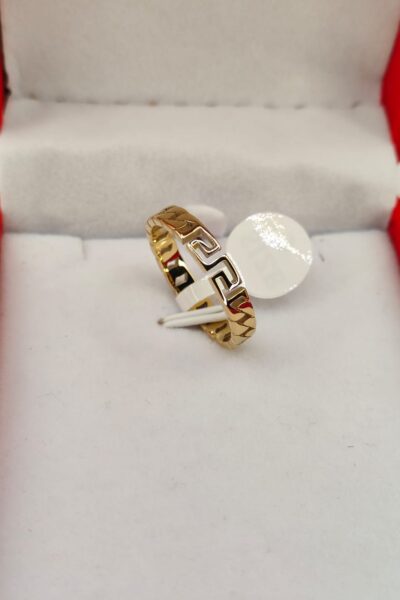 Obrączka grecki ażur r.7