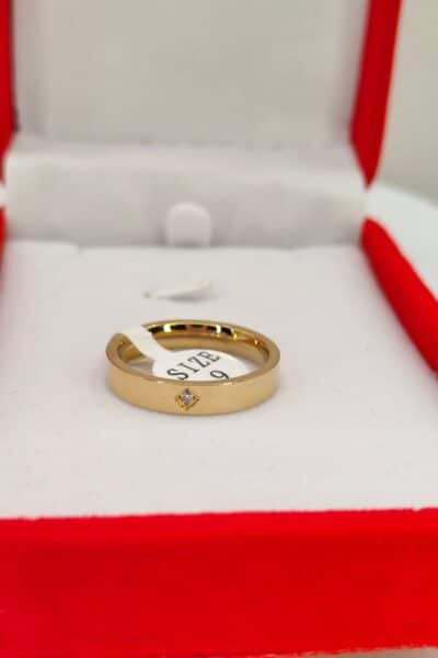 Obrączka wtopiona cyrkonia r7