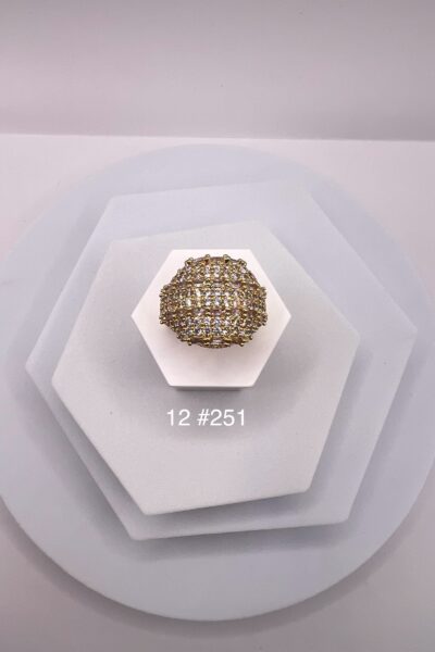 Pierścionek kopuła złota