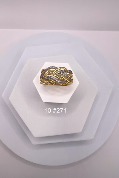 Pierścionek plecionka premium