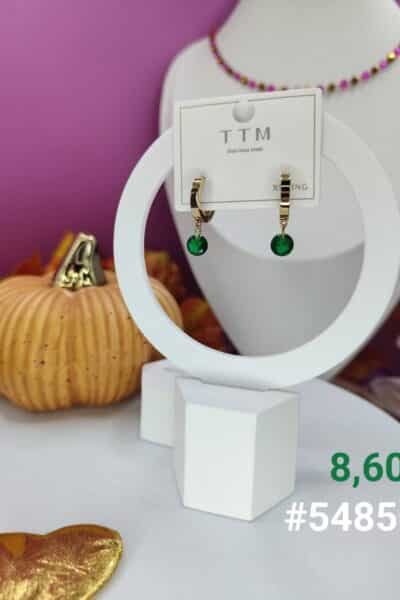 Kolczyki zielony kamień