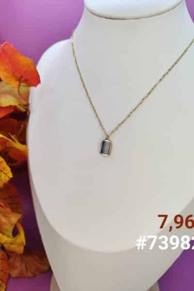 Naszyjnik zawieszka prostokąt