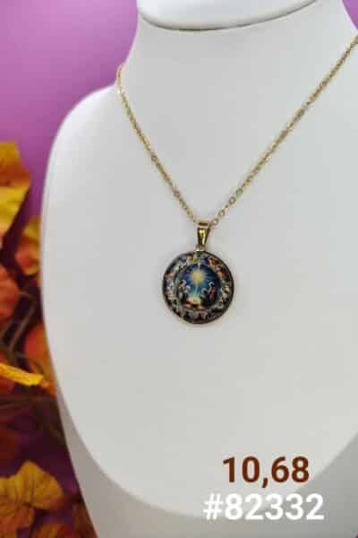 Naszyjnik medalion wigilia