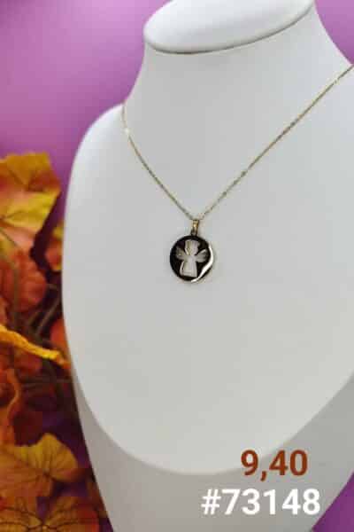 Naszyjnik aniołek monetka