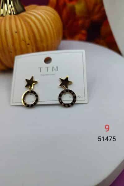 Kolczyki gwiazdki koła