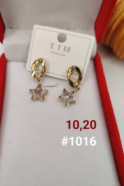 Kolczyki gwiazdki na kołach