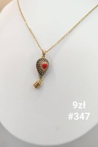 Celebrytka balon złoty