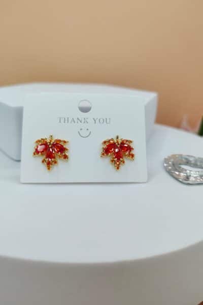 Kolczyki jesienny liść