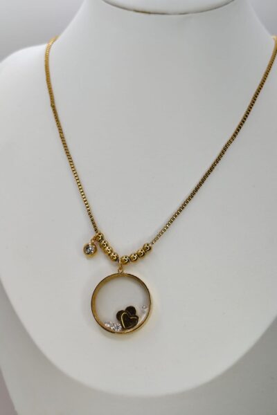 Celebrytka witraż serca